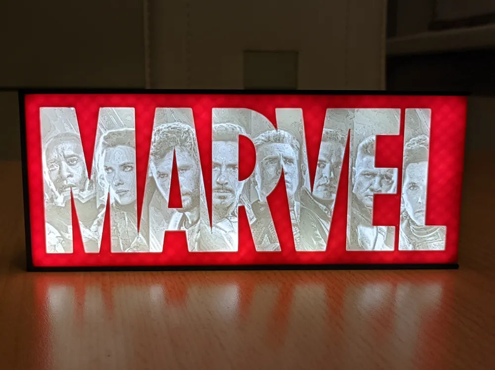 Marvel-Inspired LED Lightbox