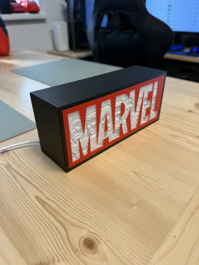 Marvel-Inspired LED Lightbox